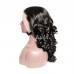 #1B Natural Black Double Drawn Bouncy Curl 13x4 Transparent Lace Full Frontal 300% Density Wig